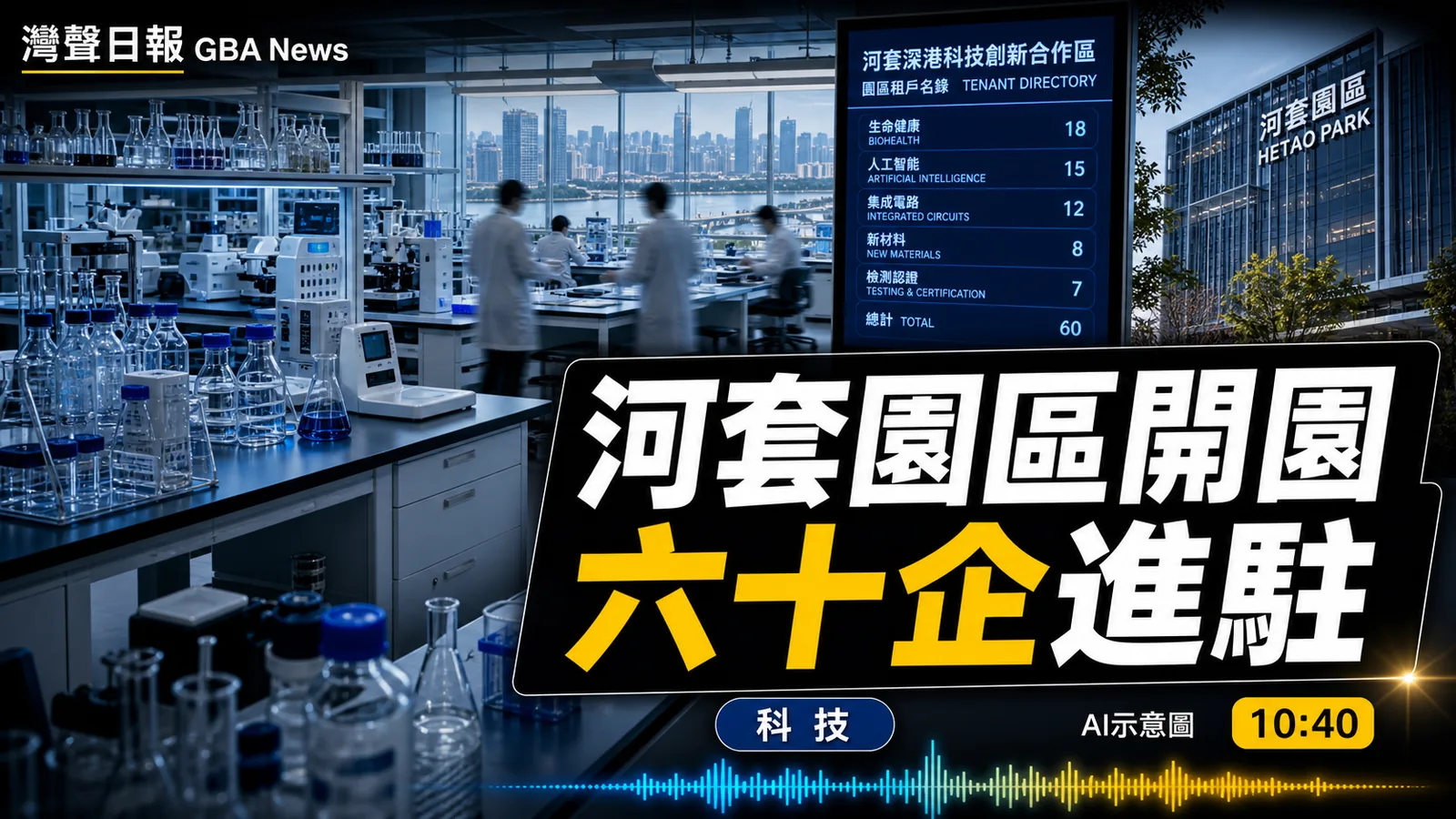 河套園區開園 六十企進駐