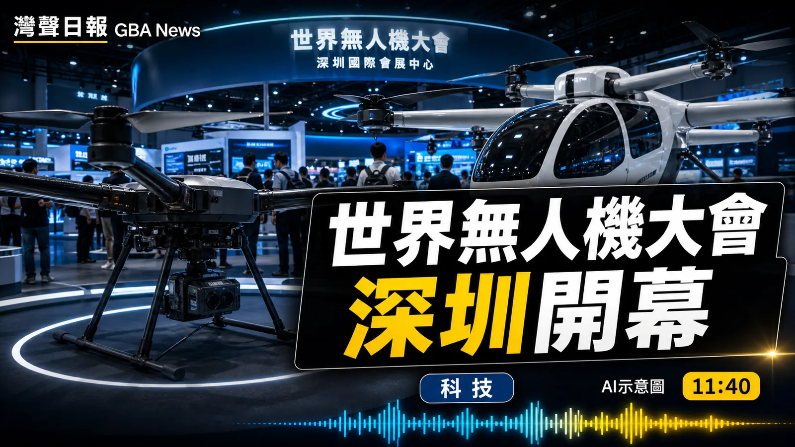世界無人機大會深圳開幕