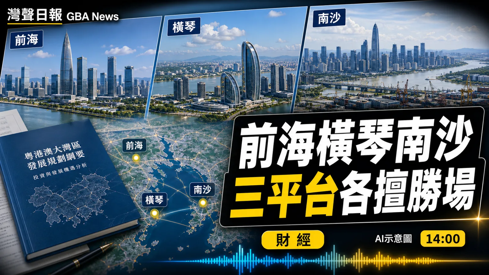 前海橫琴南沙三平台各擅勝場