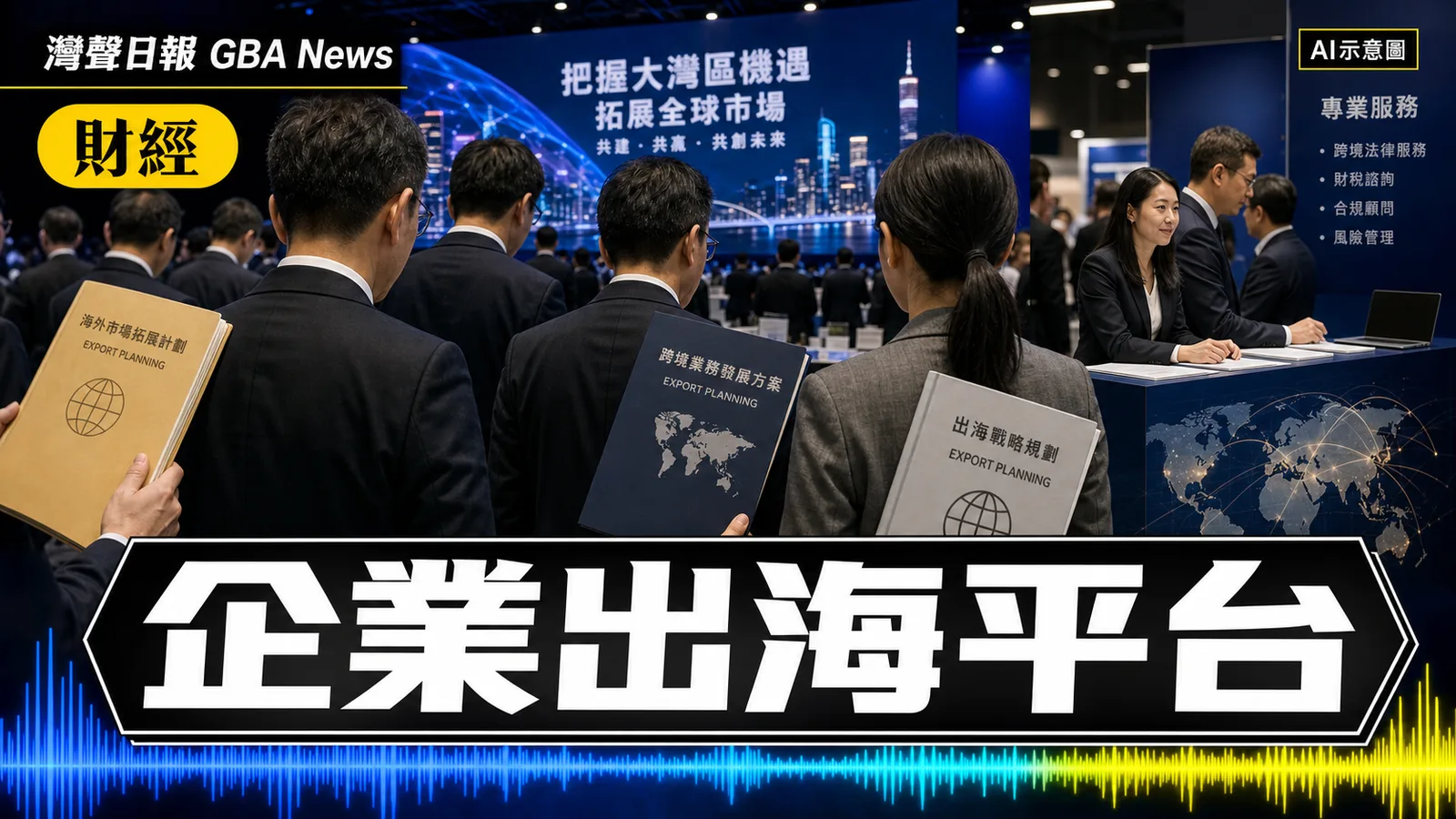 灣聲日報 GBA News｜特首出席大灣區環球業務拓展論壇 香港定位企業出海平台｜財經新聞封面