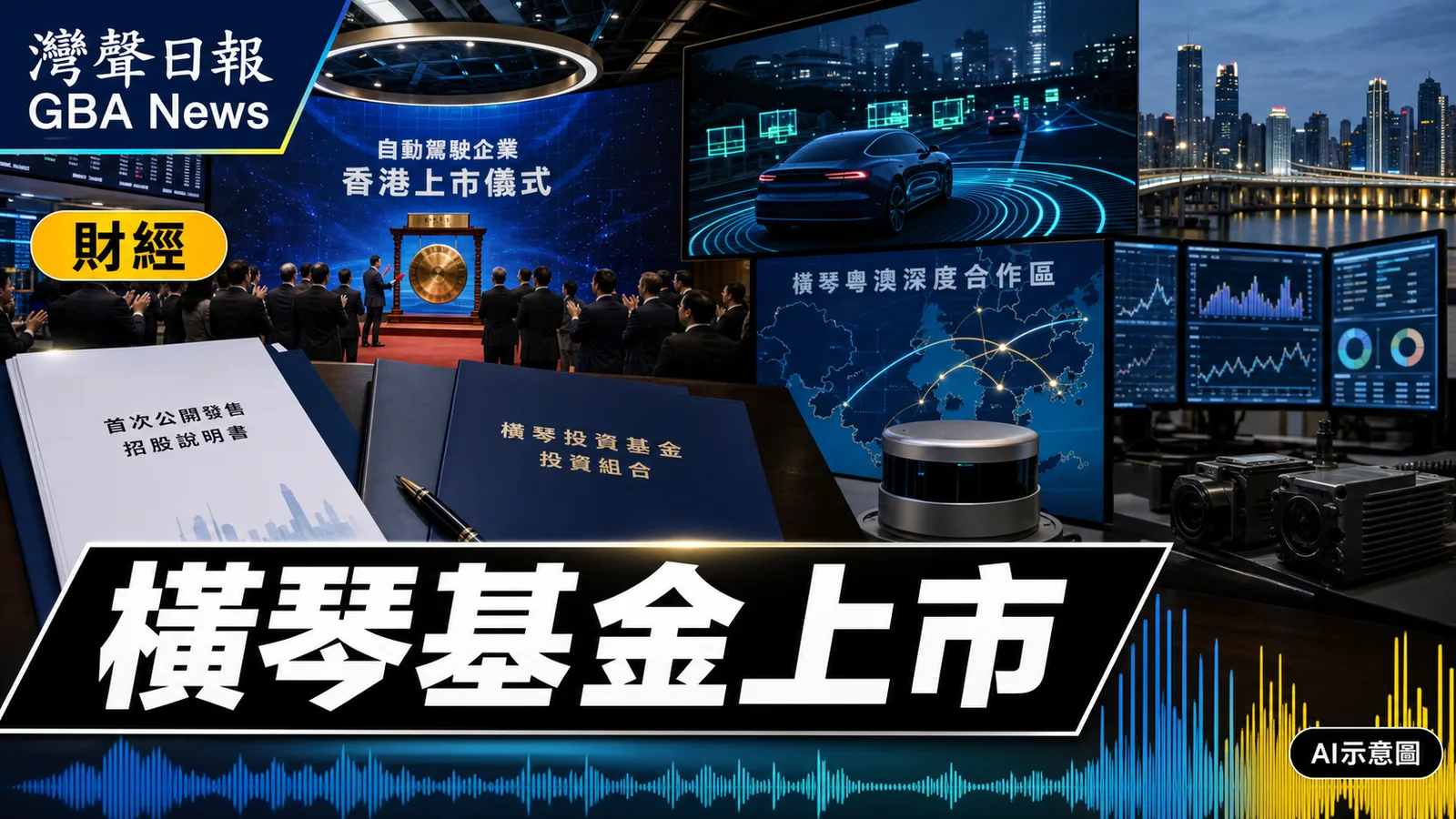 灣聲日報 GBA News｜橫琴引導基金參投項目登陸港交所 智駕企業上市帶動澳琴創投鏈｜財經新聞封面