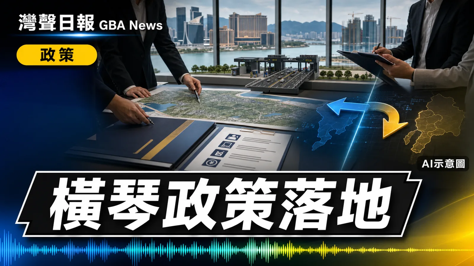 灣聲日報 GBA News｜橫琴第二階段一攬子政策落地 澳琴一體化進入執行期｜政策新聞封面
