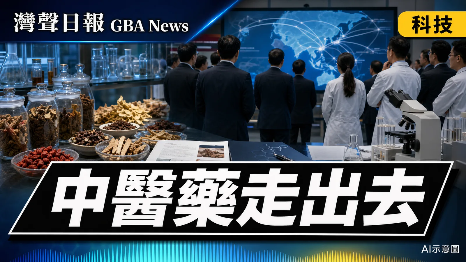 灣聲日報 GBA News｜盧寵茂會新加坡代表團 香港推中醫藥走向世界｜科技新聞封面
