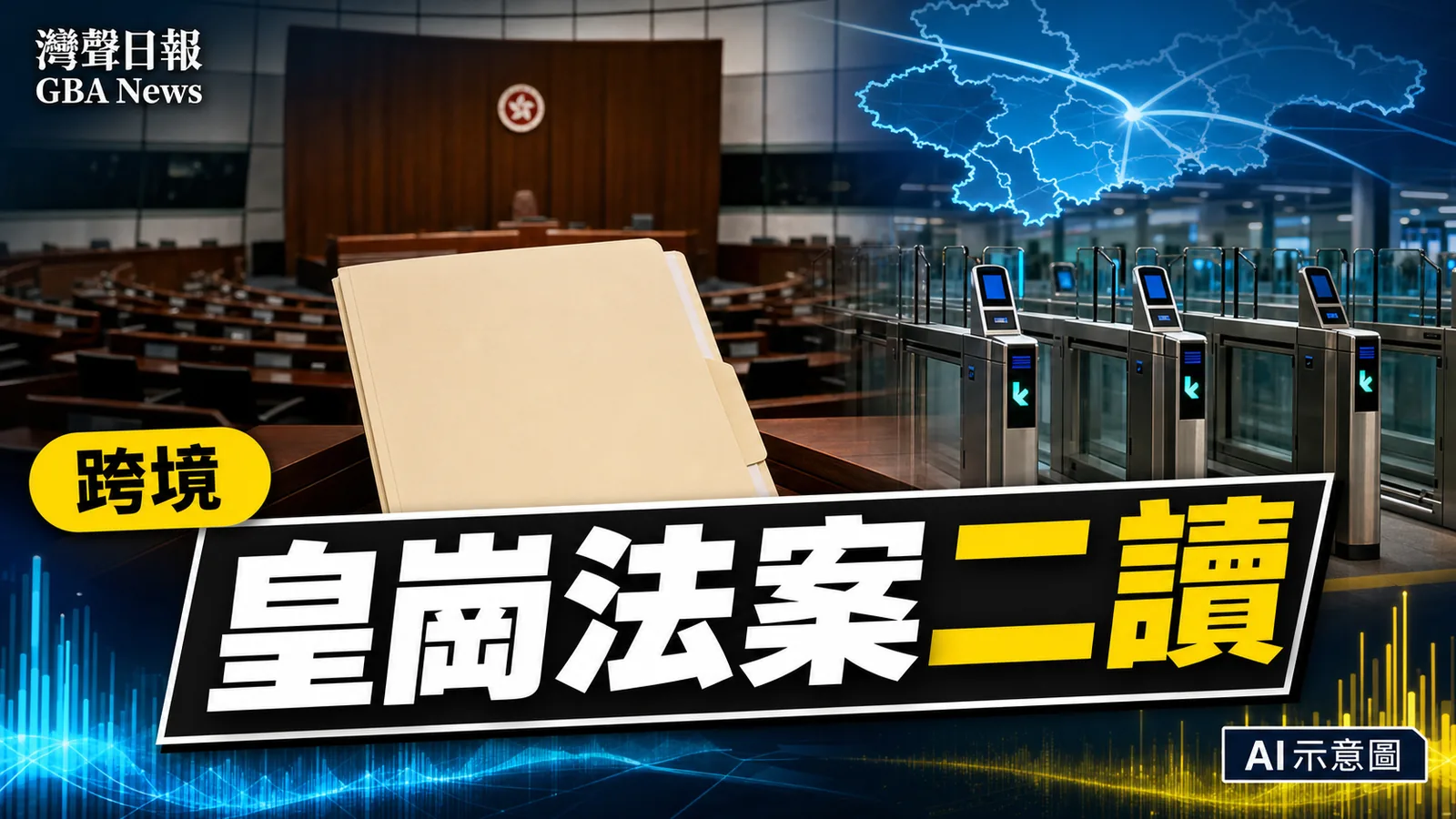 灣聲日報 GBA News｜皇崗口岸港方口岸區草案今日恢復二讀 7月31日啟用在望｜跨境新聞封面