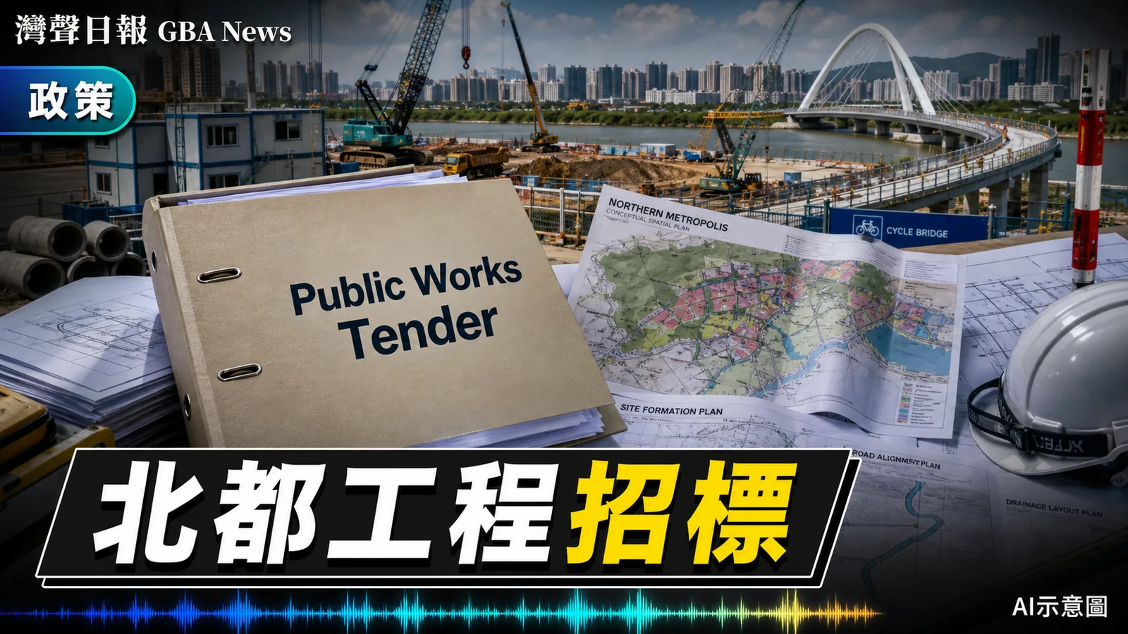 灣聲日報 GBA News｜新田科技城第二階段工程招標 北都創科土地供應再推進｜政策新聞封面