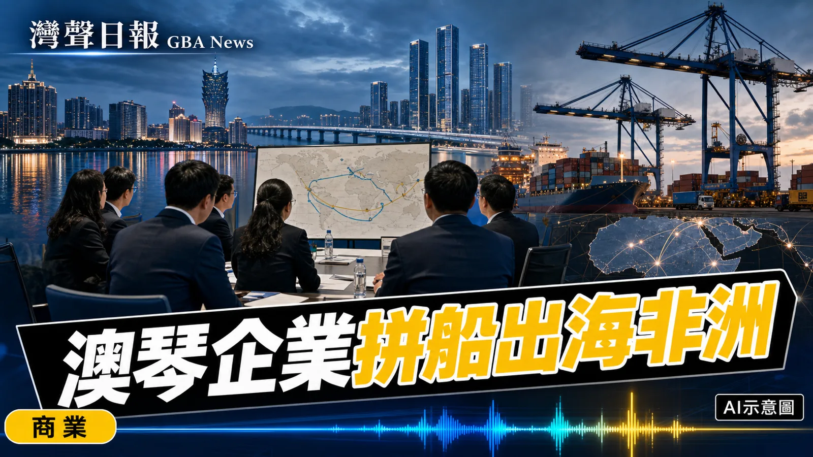 灣聲日報 GBA News｜澳琴企業「拼船出海」非洲 29人代表團赴莫桑比克拓商機｜大灣區企業新聞封面