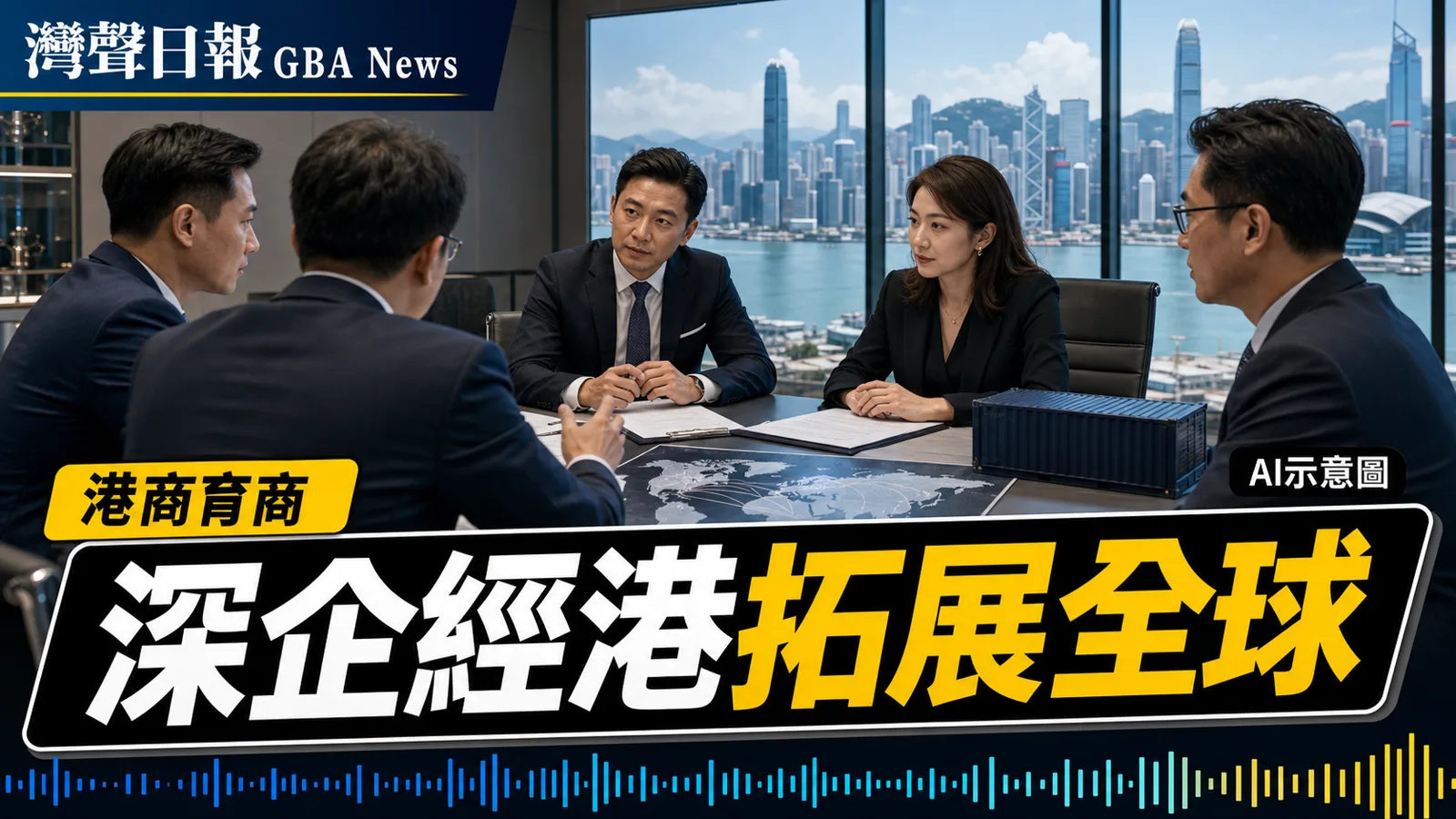 灣聲日報 GBA News｜深圳民企經港連接全球 逾60企在前海對接APEC資源｜港商育商新聞封面