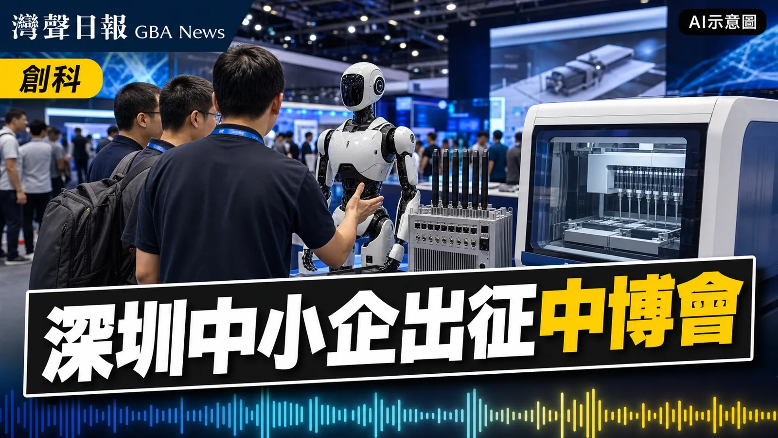 灣聲日報 GBA News｜深圳組團參加中博會 聚焦AI人形機械人6G等未來產業｜創科新聞封面