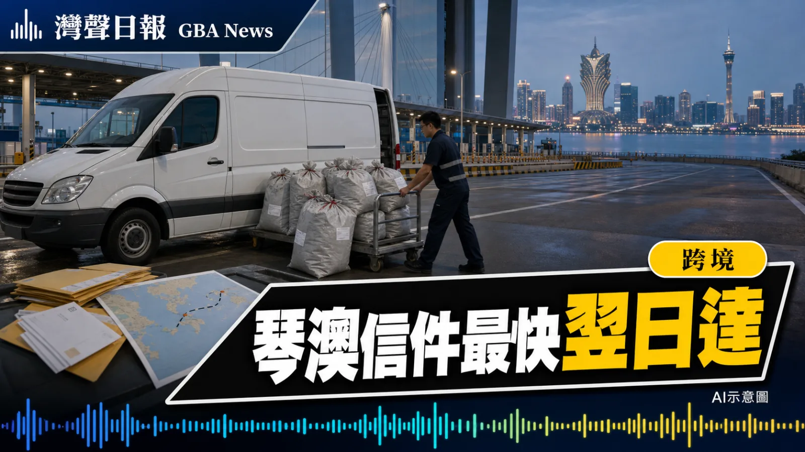 灣聲日報 GBA News｜橫琴郵政新措施啟動 琴澳信件最快翌日送達｜跨境新聞封面