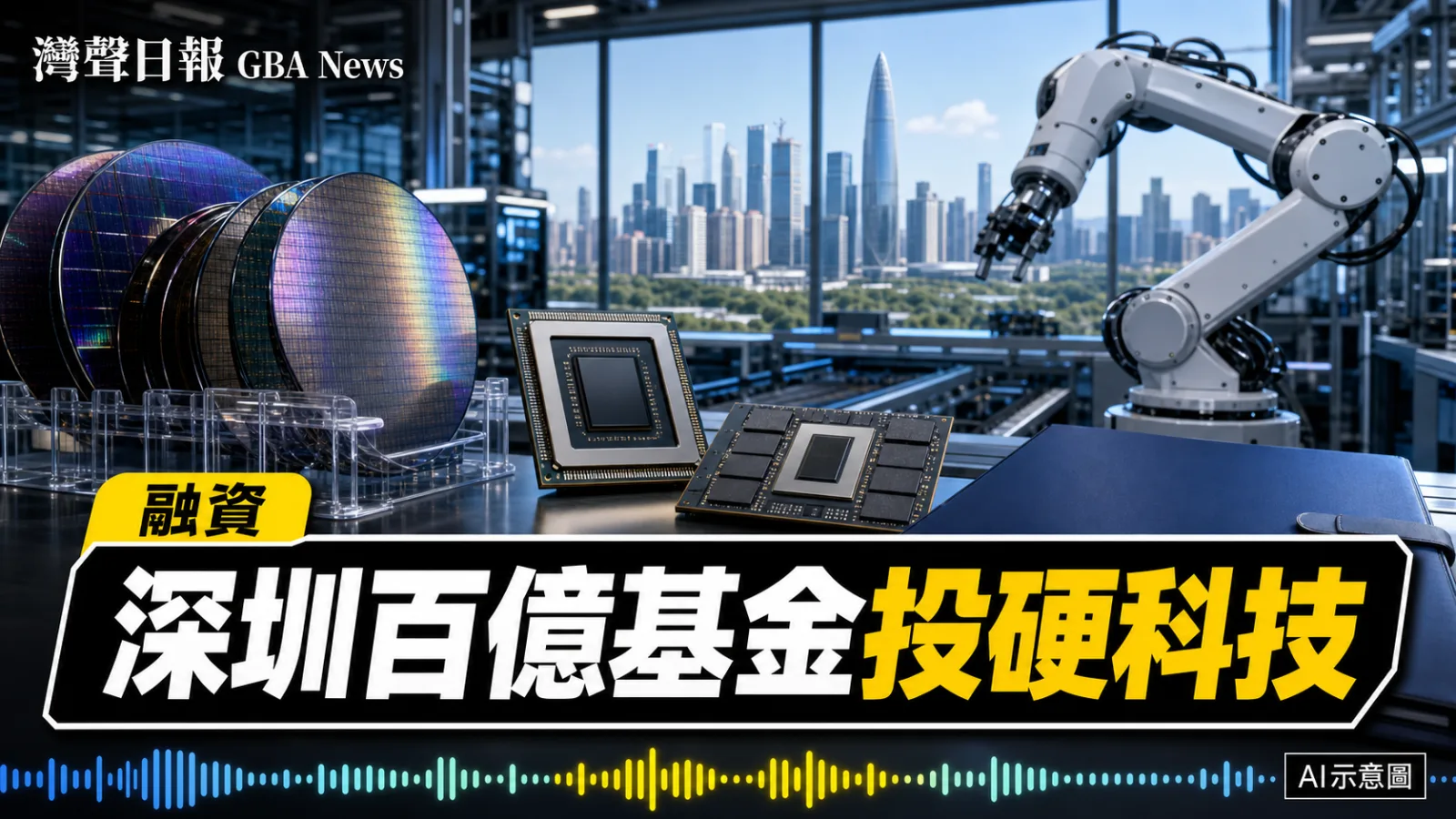 灣聲日報 GBA News｜深圳百億產業生態基金落地 首期39.4億投硬科技｜初創融資新聞封面