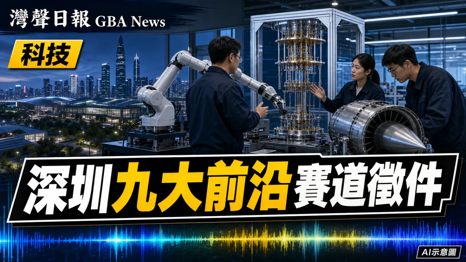 灣聲日報 GBA News｜深圳徵集新域新質創新項目 九大前沿領域8月6日截止｜創科新聞封面