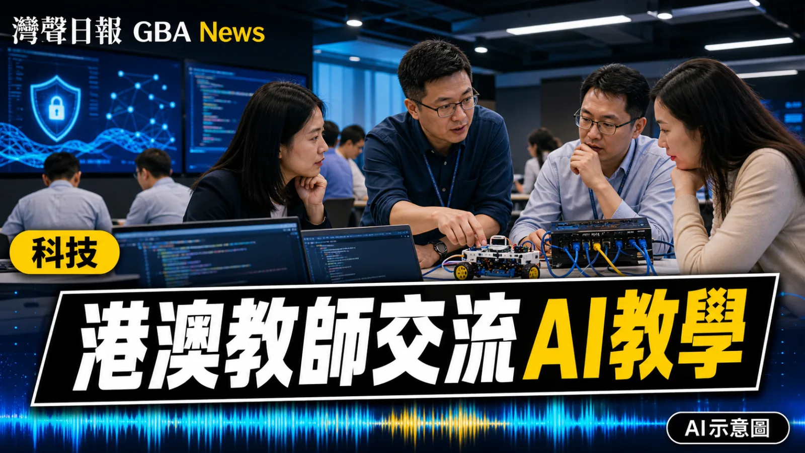 灣聲日報 GBA News｜澳門資訊科技教師赴港交流 網絡安全Python與AI成培訓重點｜創科新聞封面