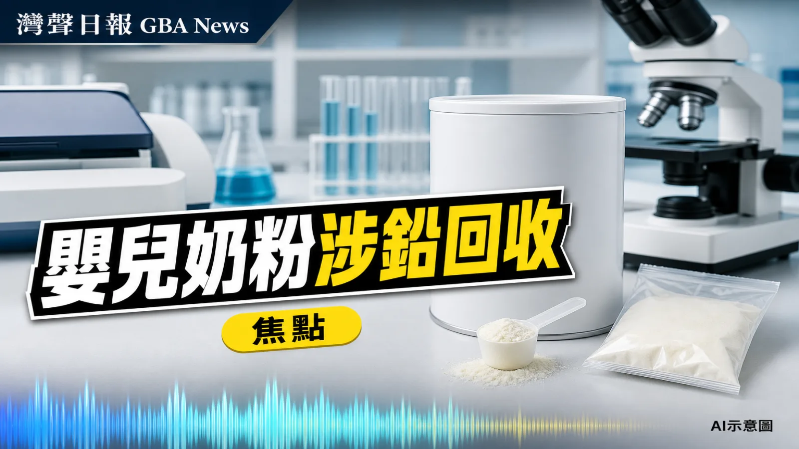 灣聲日報 GBA News｜港澳回收一批荷蘭嬰兒奶粉 涉鉛風險家長可查批次｜焦點新聞封面