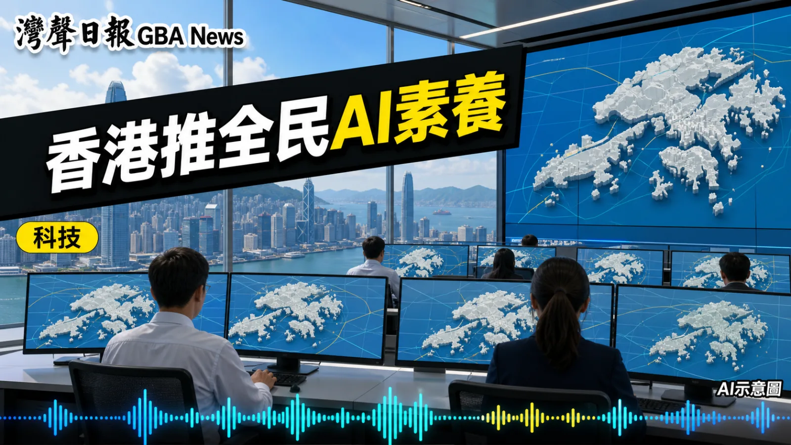 灣聲日報 GBA News｜香港在APEC數碼周推全民AI素養 開放數據下載量六年增16倍｜科技新聞封面