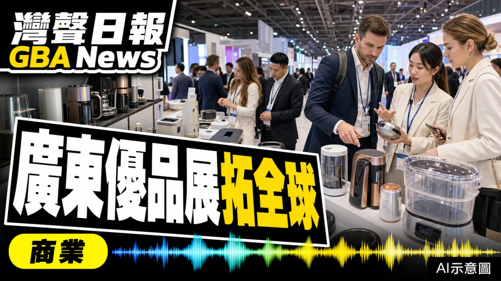灣聲日報 GBA News｜廣東優品展廣州開幕 七大展館連接九個萬億產業集群｜商業新聞封面