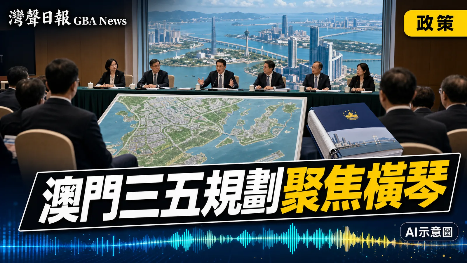 灣聲日報 GBA News｜澳門「三五」規劃收8230條意見　橫琴建設成三大焦點｜政策新聞封面