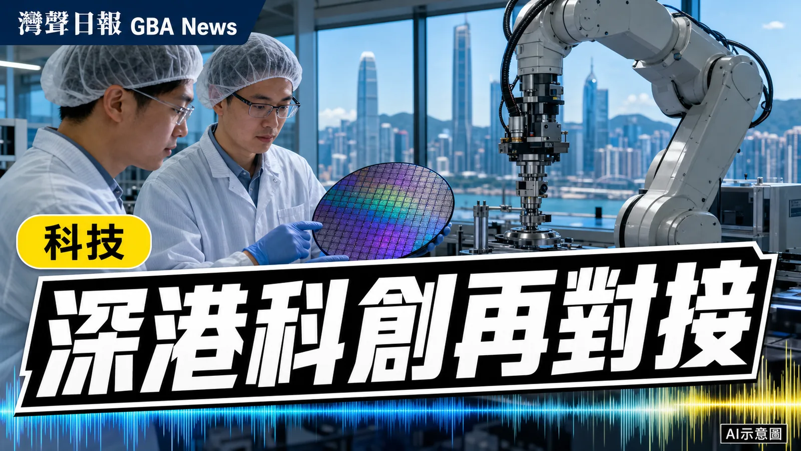 灣聲日報 GBA News｜香港生產力局考察前海夢工場　聚焦半導體智能製造｜科技新聞封面