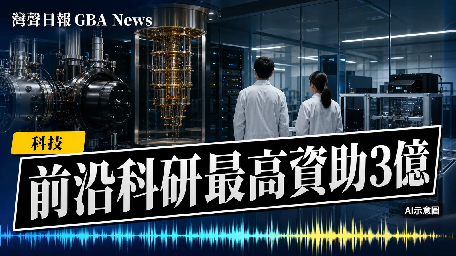 灣聲日報 GBA News｜前沿科技計劃第二輪申請　每項資助最高3億港元｜科技新聞封面