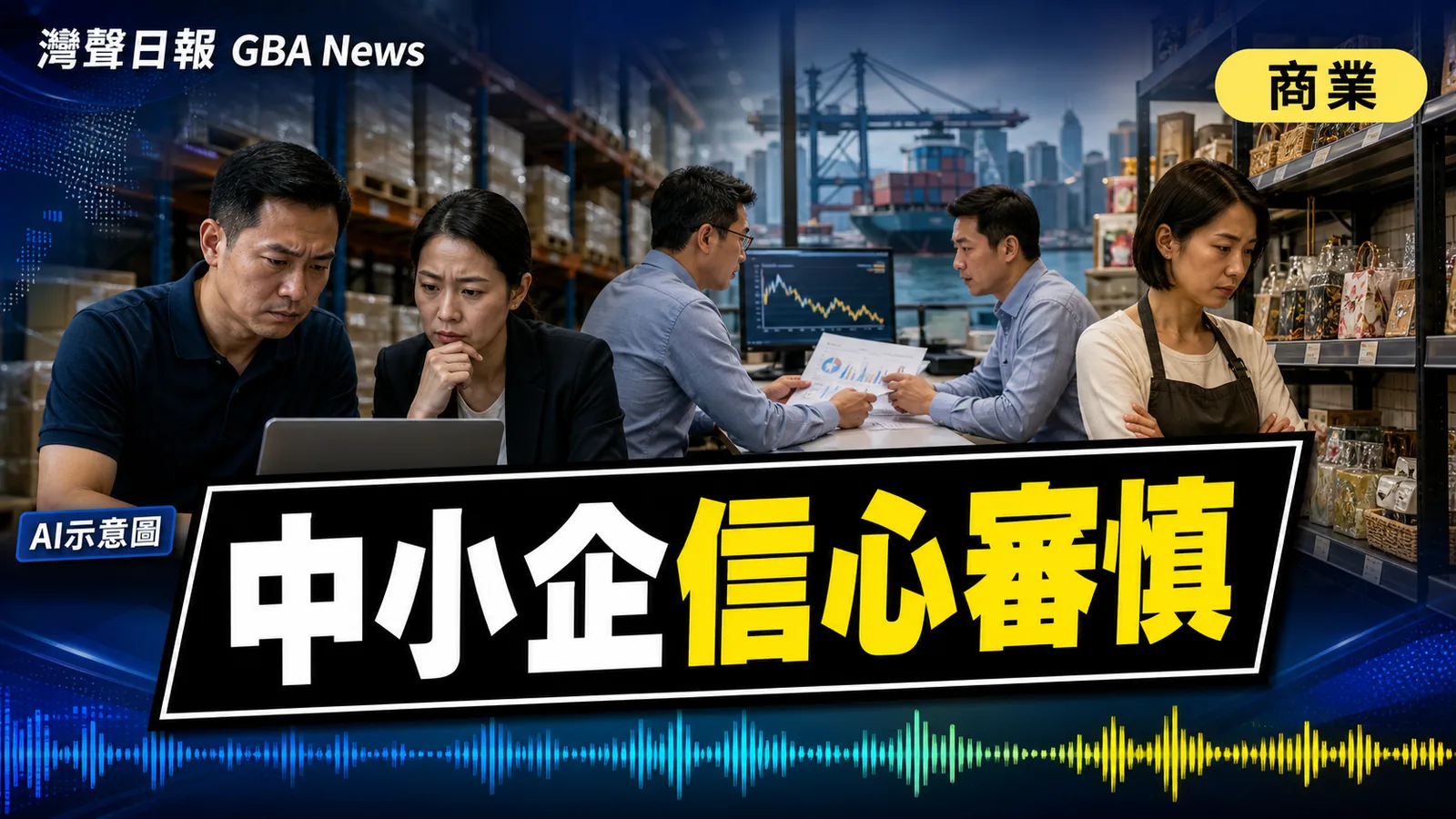 灣聲日報 GBA News｜香港中小企6月業務收益指數回落 進出口新訂單微升仍低於50｜港商言商新聞封面