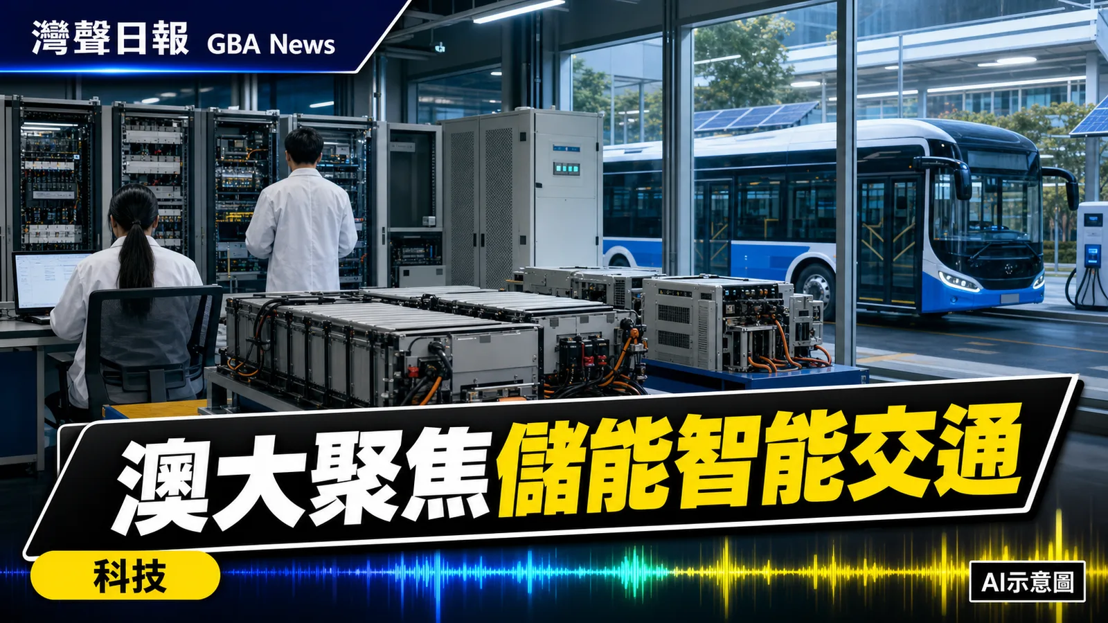 灣聲日報 GBA News｜澳大儲能智能運載會議聚200專家　24場論壇研能源交通轉型｜科技新聞封面