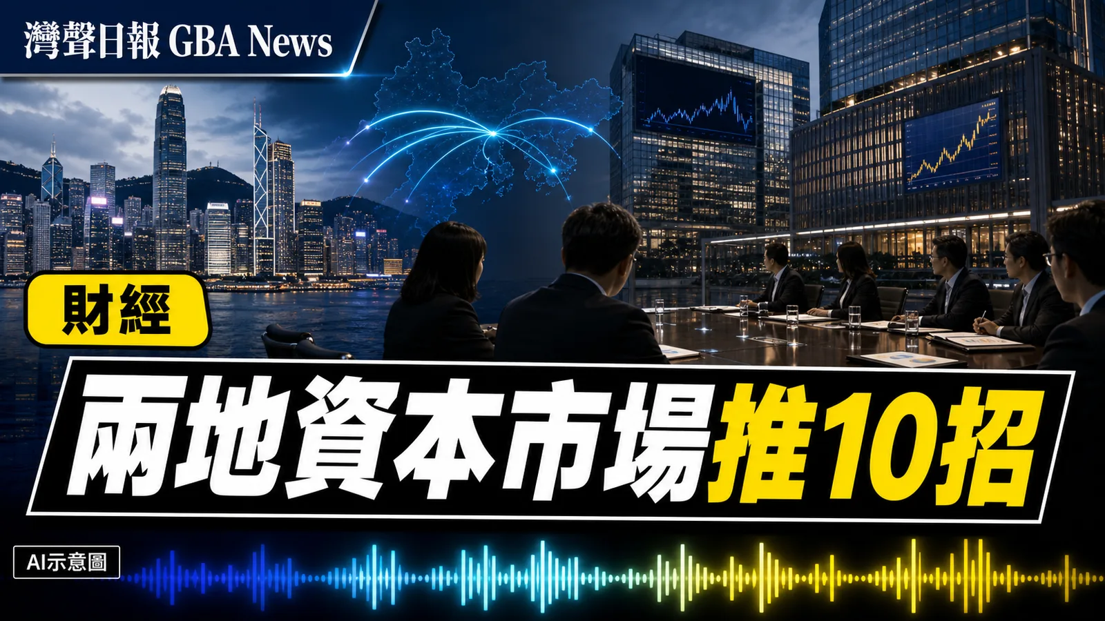 灣聲日報 GBA News｜內地與香港資本市場推10項新措施　涵蓋跨境上市ETF與人民幣期貨｜財經新聞封面