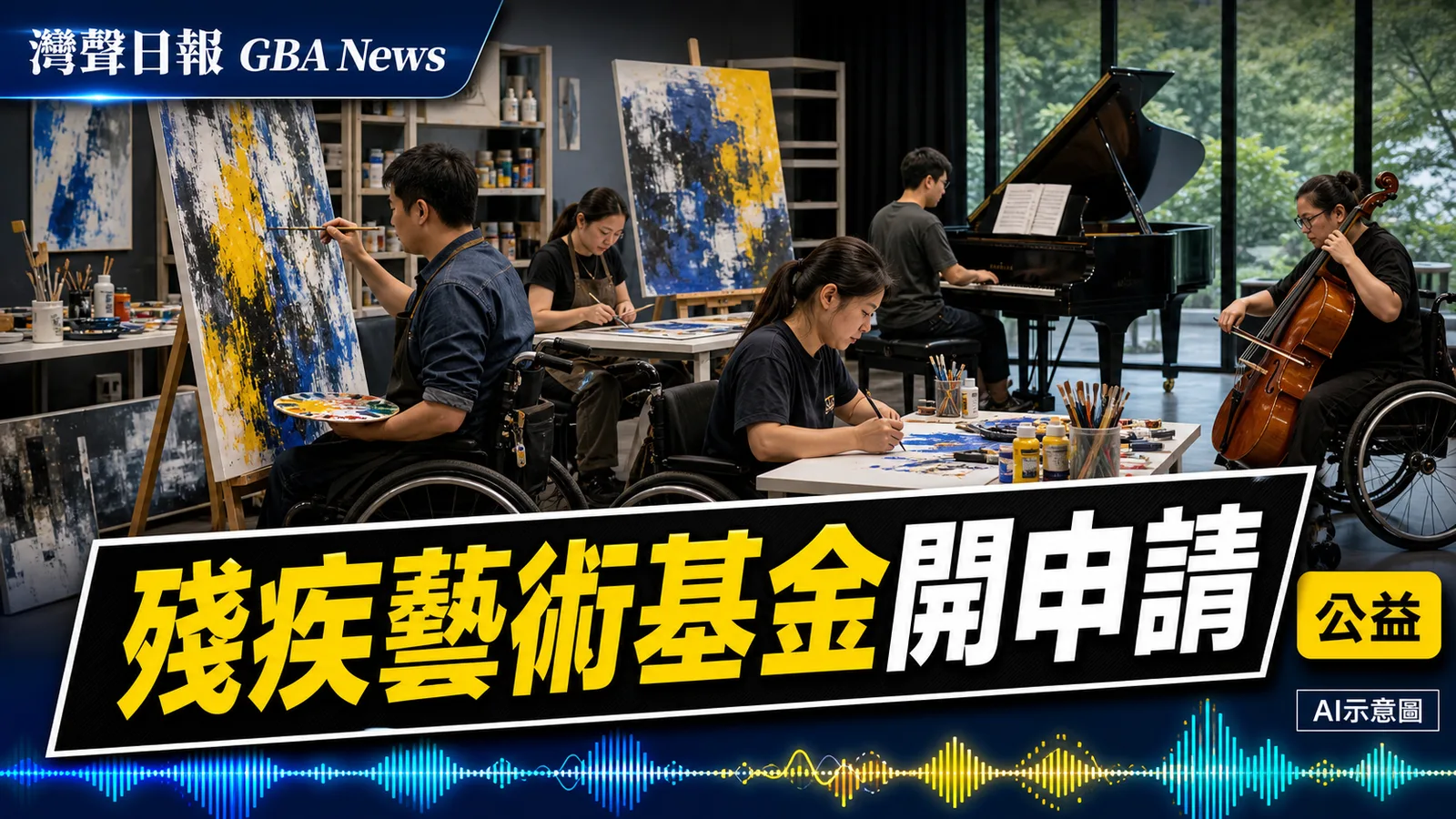 灣聲日報 GBA News｜殘疾人士藝術發展基金第八輪申請　非牟利機構9月30日前交表｜公益新聞封面