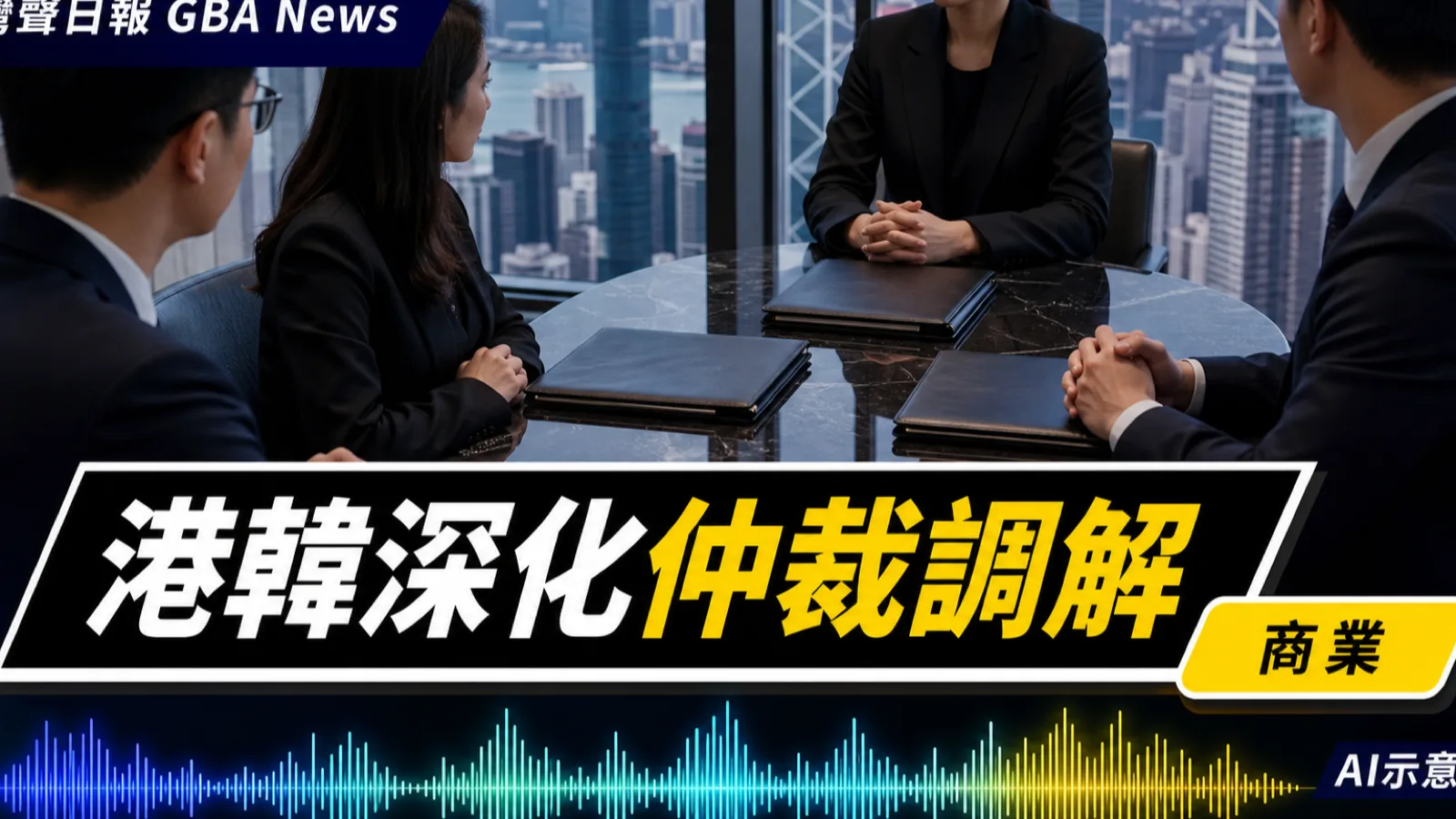 灣聲日報 GBA News｜港韓法律工作坊聚焦仲裁調解　香港擬修例完善調解規管｜商業新聞封面
