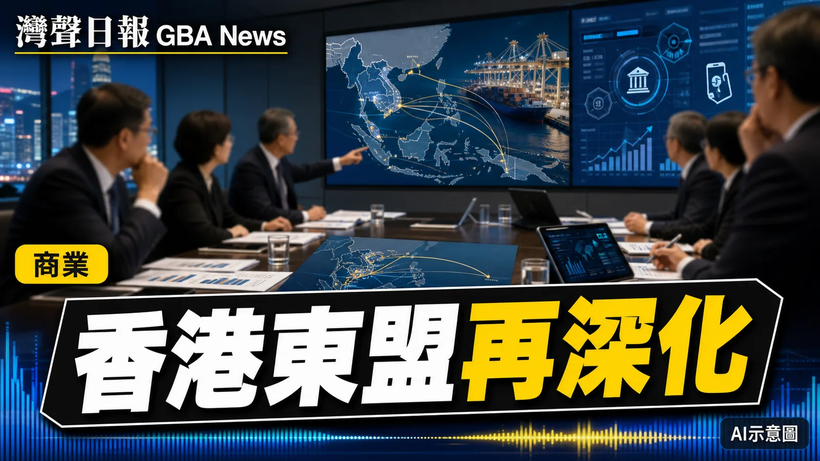 灣聲日報 GBA News｜香港會見東盟秘書長　五年規劃聚焦貿易創科物流｜商業新聞封面