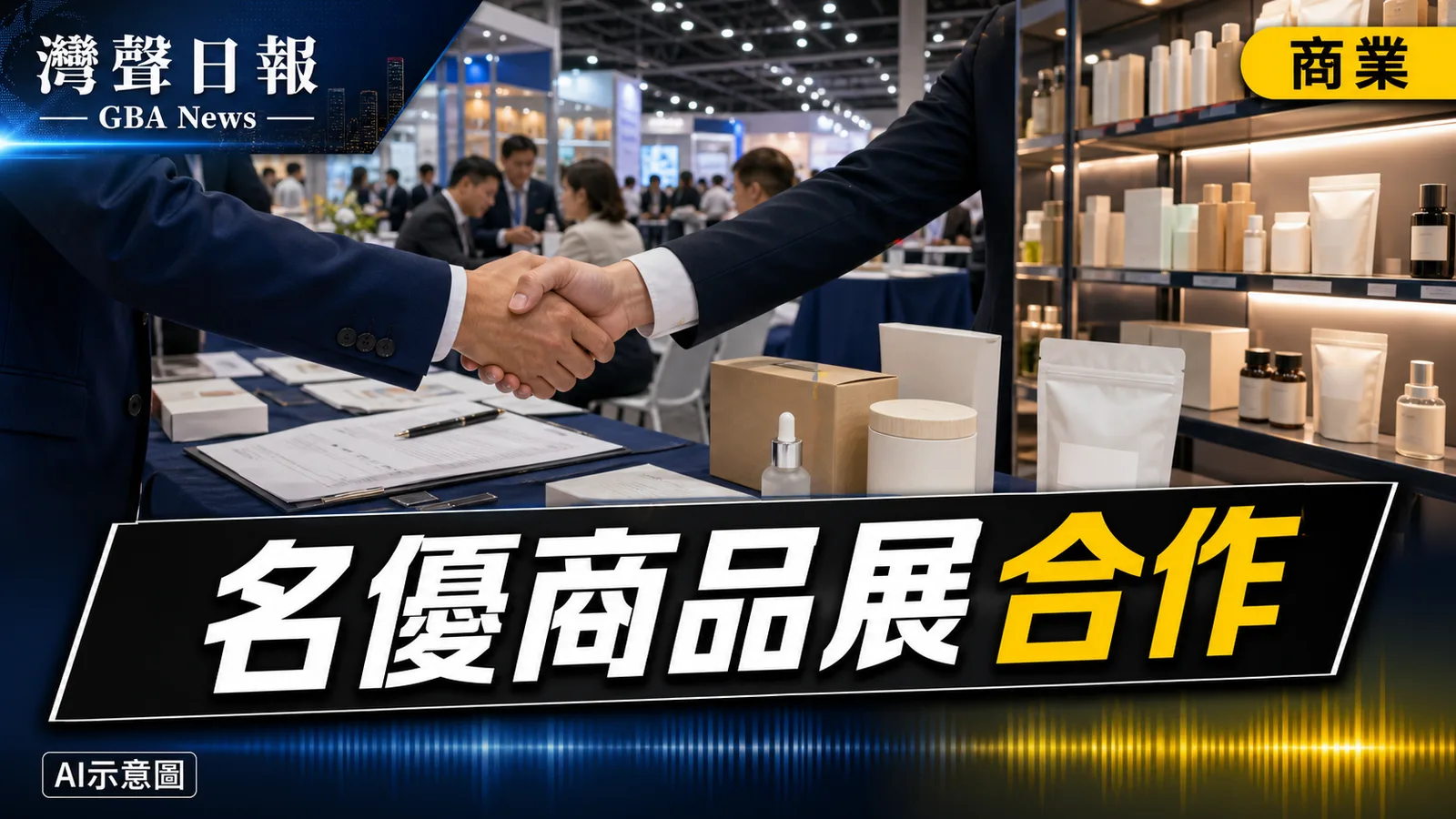 灣聲日報 GBA News｜粵澳名優商品展促逾270場洽談　49項合作協議簽署｜商業新聞封面