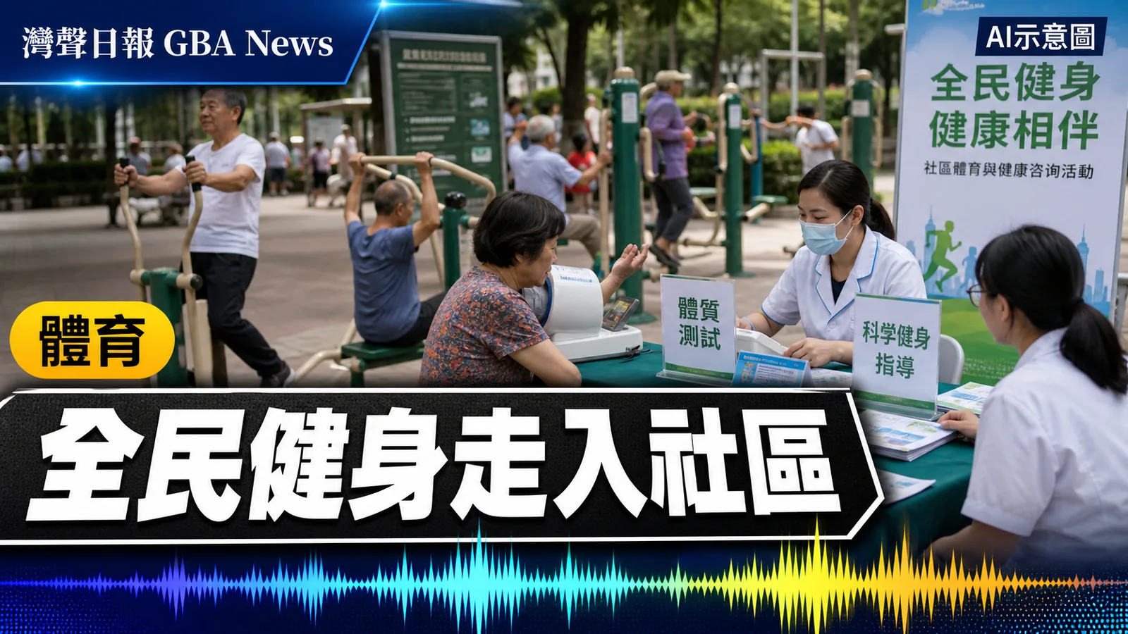灣聲日報 GBA News｜澳門活力社區體育健康站8月走入公園　全民健身連接體重管理｜體育新聞封面