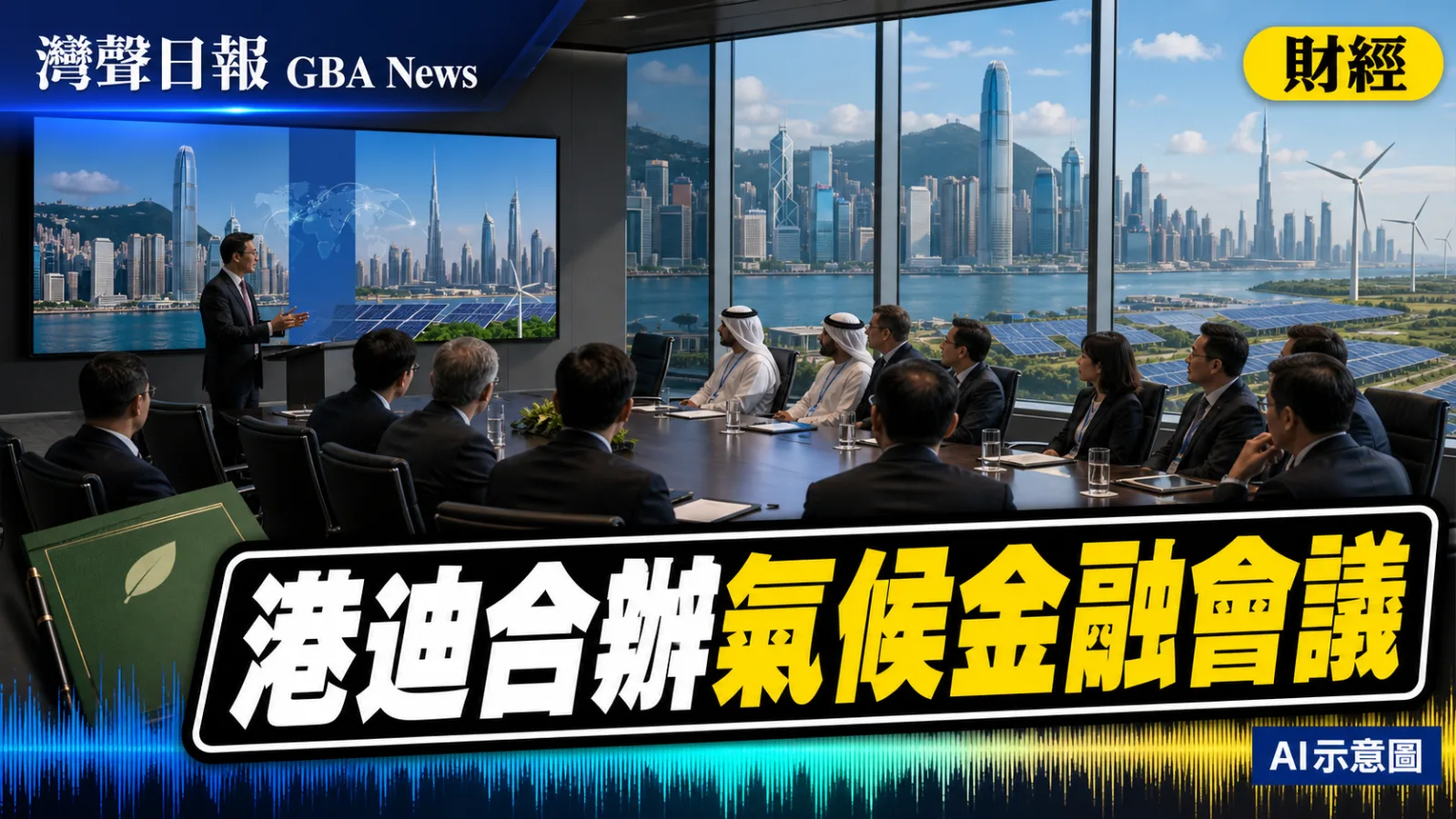 灣聲日報 GBA News｜香港與迪拜9月合辦氣候金融會議　連接亞洲中東轉型資本｜財經新聞封面