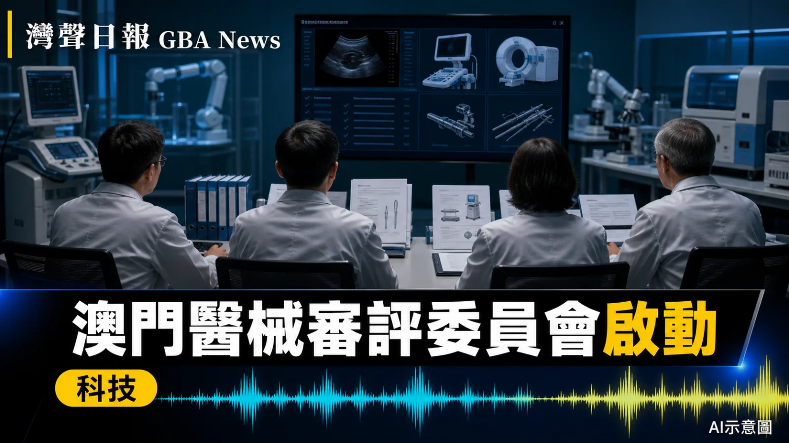 灣聲日報 GBA News｜澳門醫療器械審評委員會首次開會　13名專家支援註冊與安全評估｜科技新聞封面