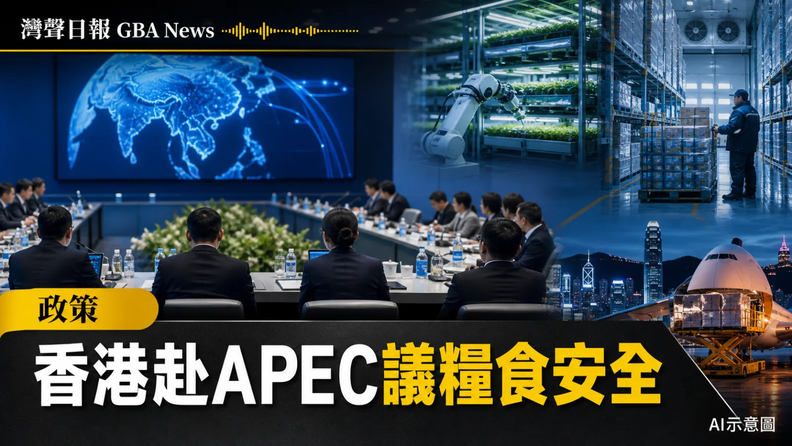 灣聲日報 GBA News|港環境局長赴杭州出席APEC糧食安全會議 聚焦農業科技與數碼轉型|政策新聞封面