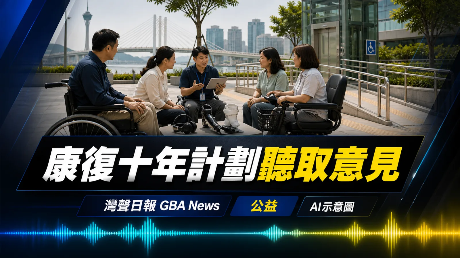 灣聲日報 GBA News｜澳門康復十年計劃聽取三範疇建議　2027至28方案將納意見｜公益新聞封面