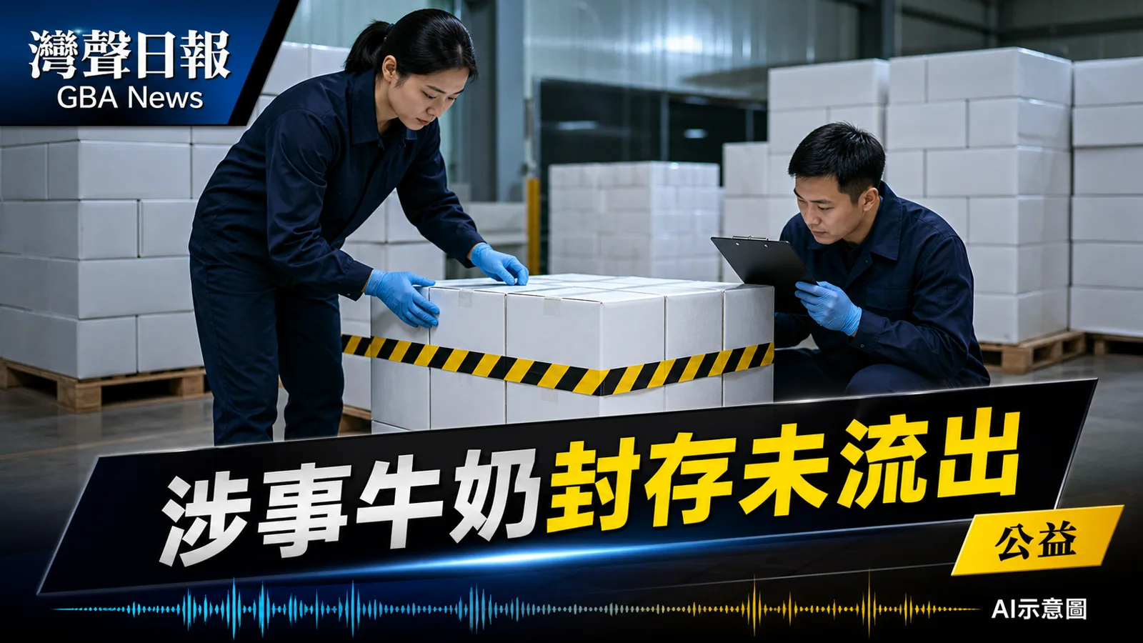 灣聲日報 GBA News｜香港抽檢預先包裝牛奶菌落超標　涉事批次封存未流出市面｜公益新聞封面