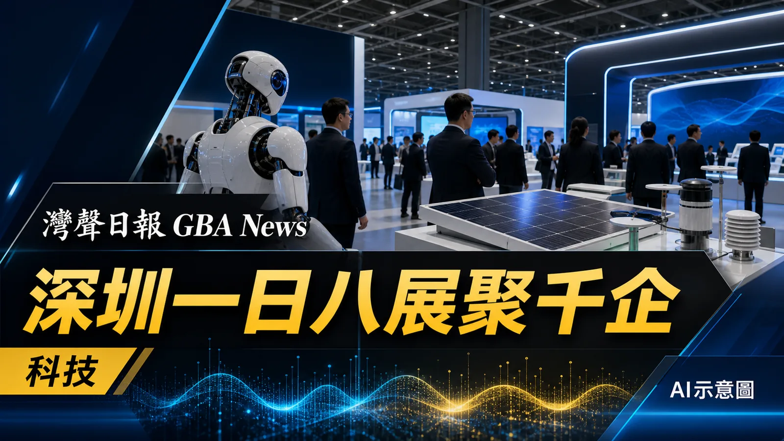 灣聲日報 GBA News｜深圳同日八展開幕　逾千企聚焦AI、物聯網與高端製造｜科技新聞封面