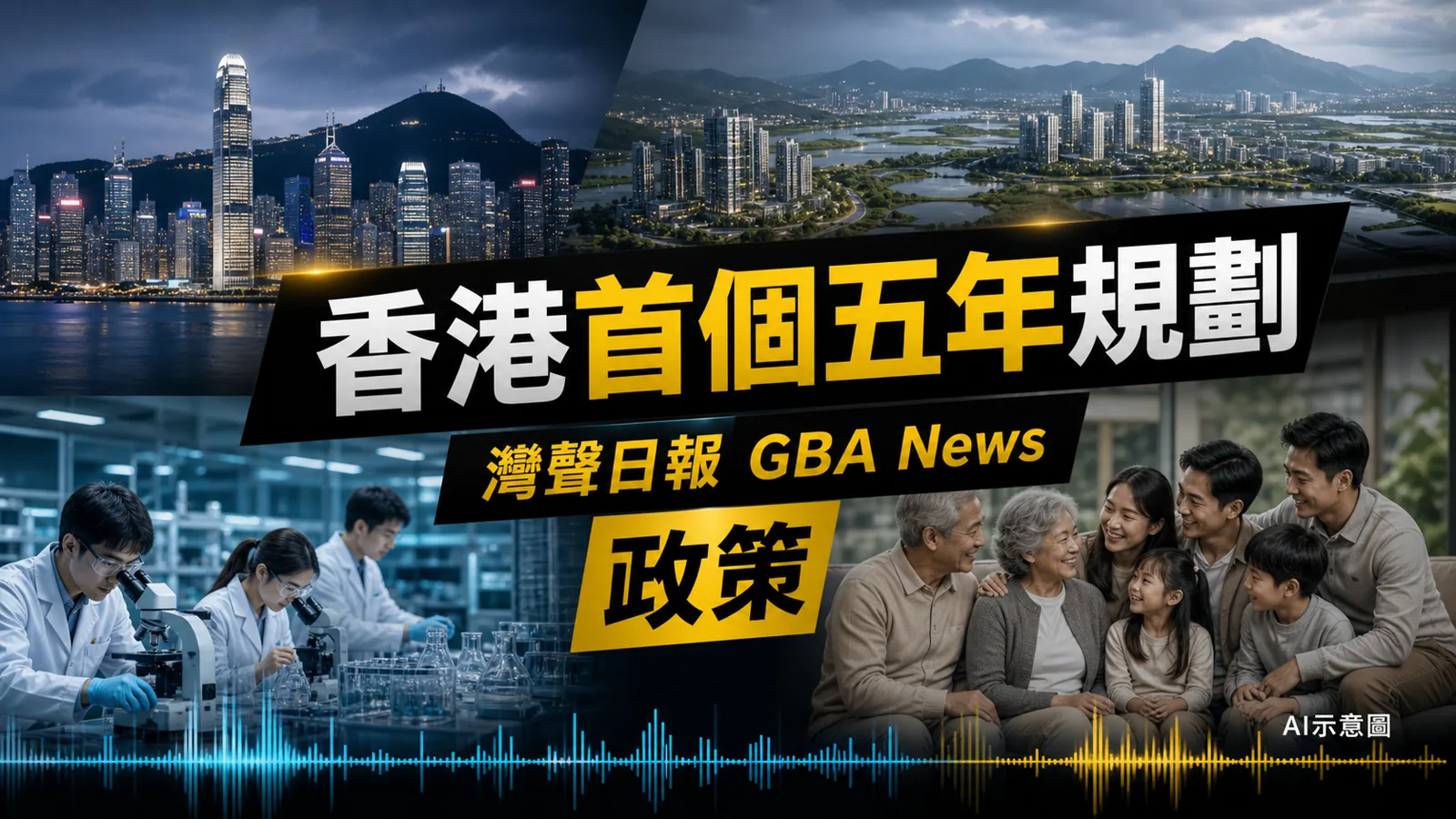 灣聲日報 GBA News｜香港首個五年規劃9月16日公布　施政報告同步交代年度里程碑｜政策新聞封面