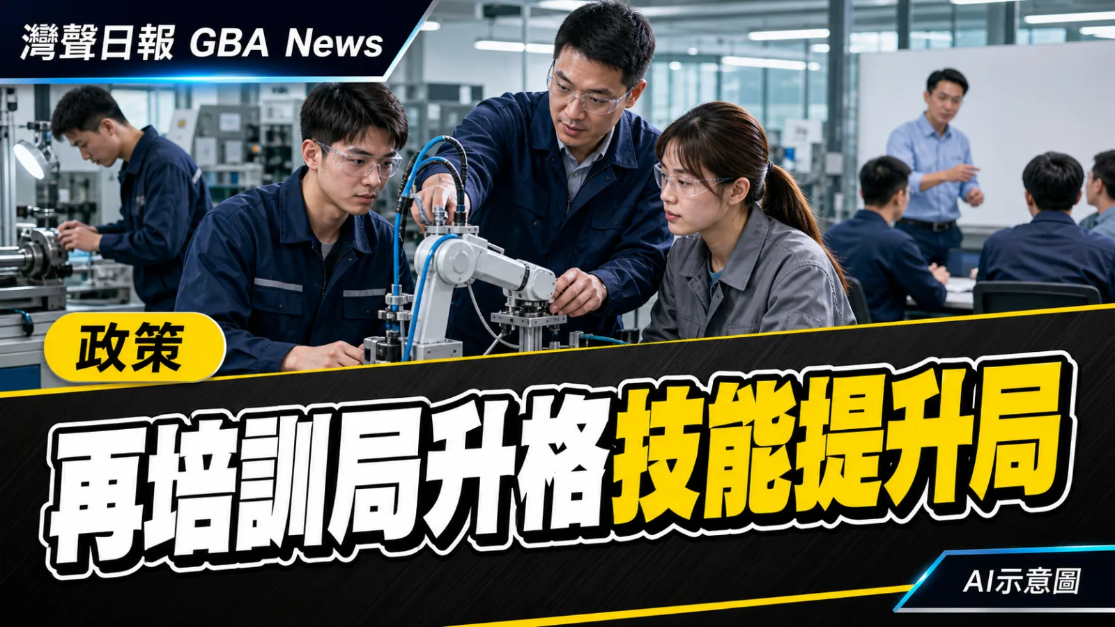 灣聲日報 GBA News｜僱員再培訓局擬升格技能提升局　服務擴至15歲以上勞動人口｜政策新聞封面