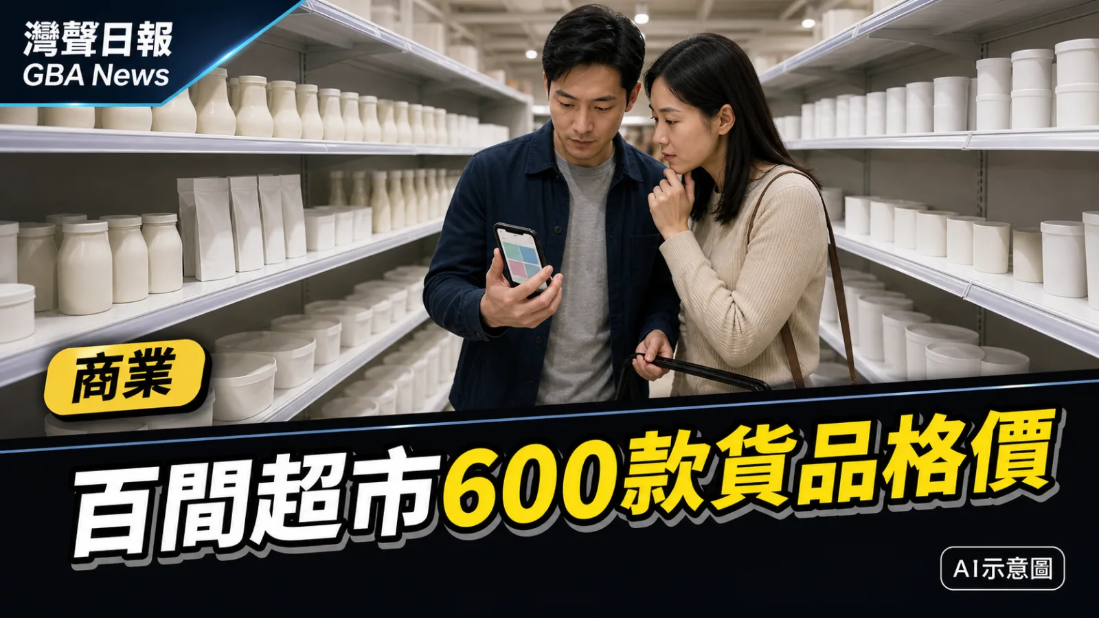 灣聲日報 GBA News｜澳門調查百間超市600款貨品　物價情報站支援跨區格價｜商業新聞封面