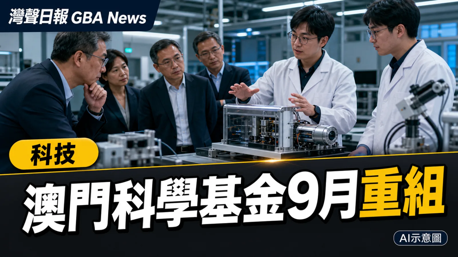 灣聲日報 GBA News｜澳門科學技術發展基金9月重組　保留自治基金精簡架構｜科技新聞封面