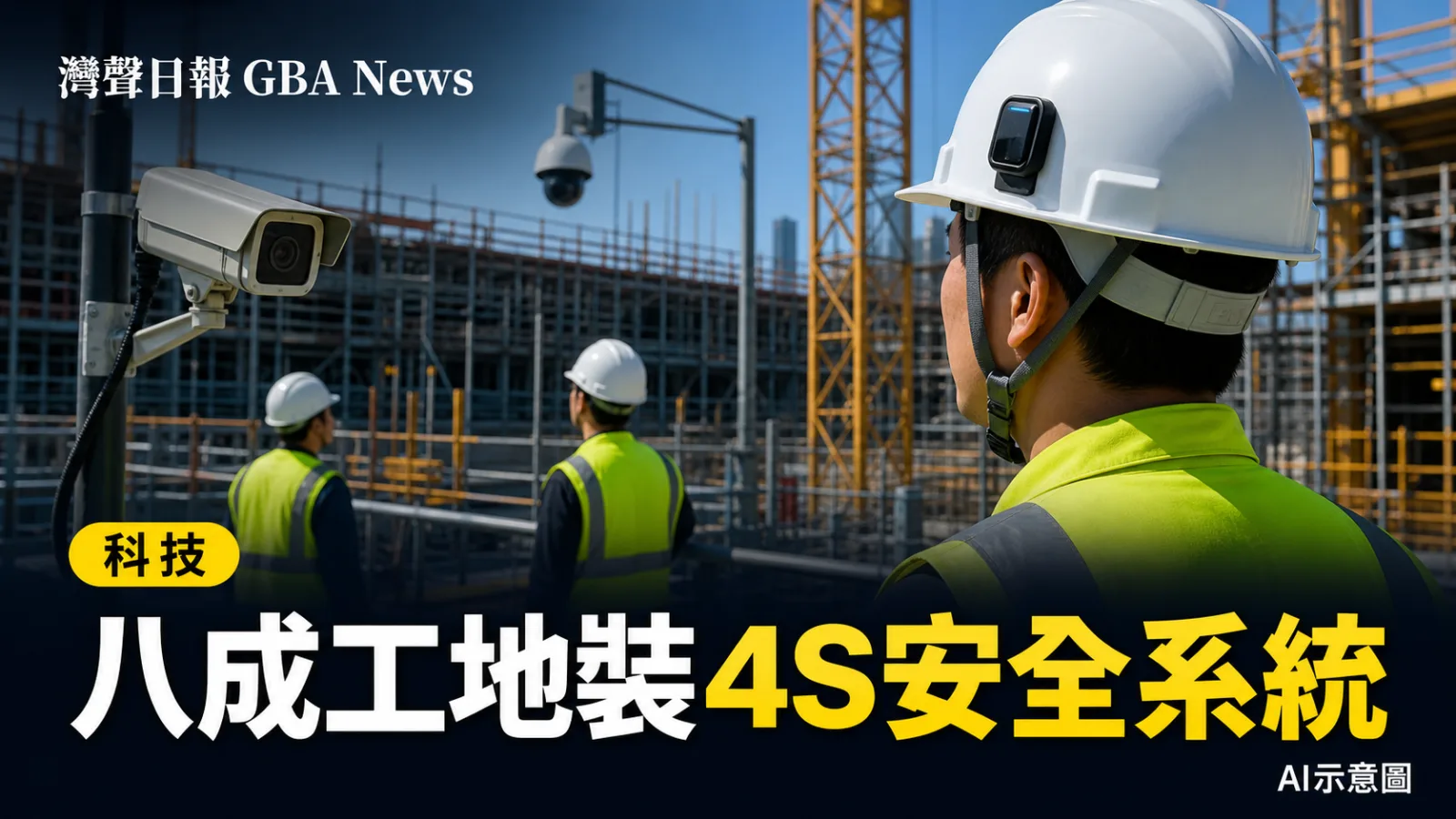灣聲日報 GBA News｜香港約八成工地裝4S系統　安全周推科技、關愛與履職｜科技新聞封面