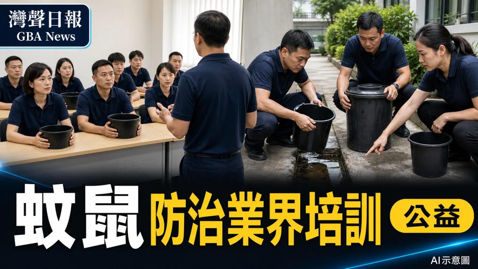 灣聲日報 GBA News｜澳門9至10月辦蚊鼠防治課　清潔物管飲食業每班30人｜公益新聞封面