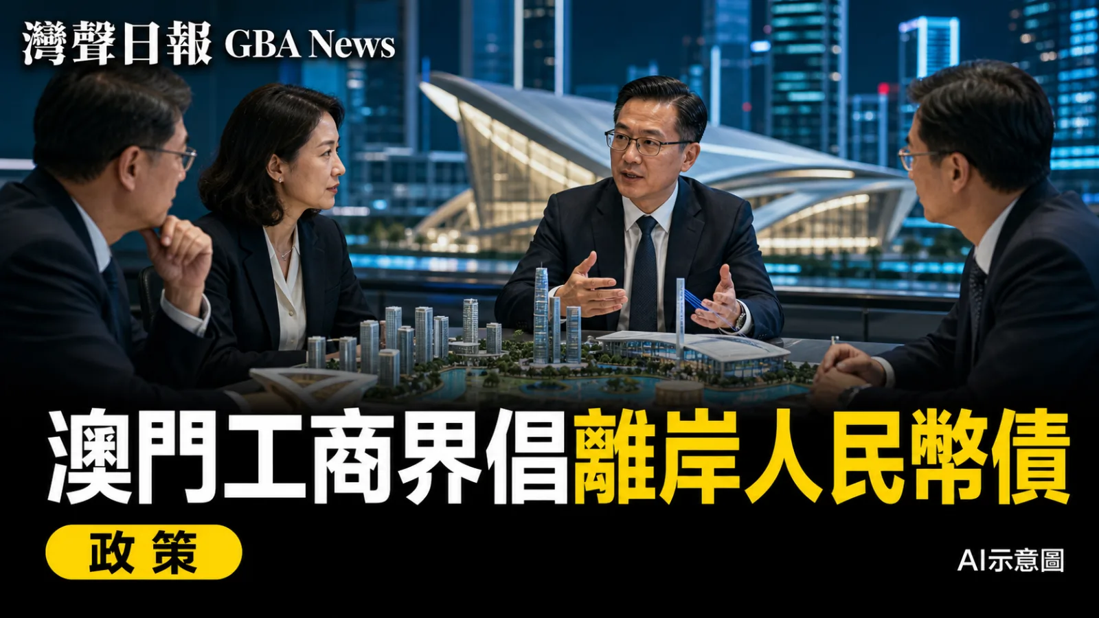 灣聲日報 GBA News｜澳門工商金融界提2027施政建議　聚焦四大工程與離岸人民幣債｜政策新聞封面