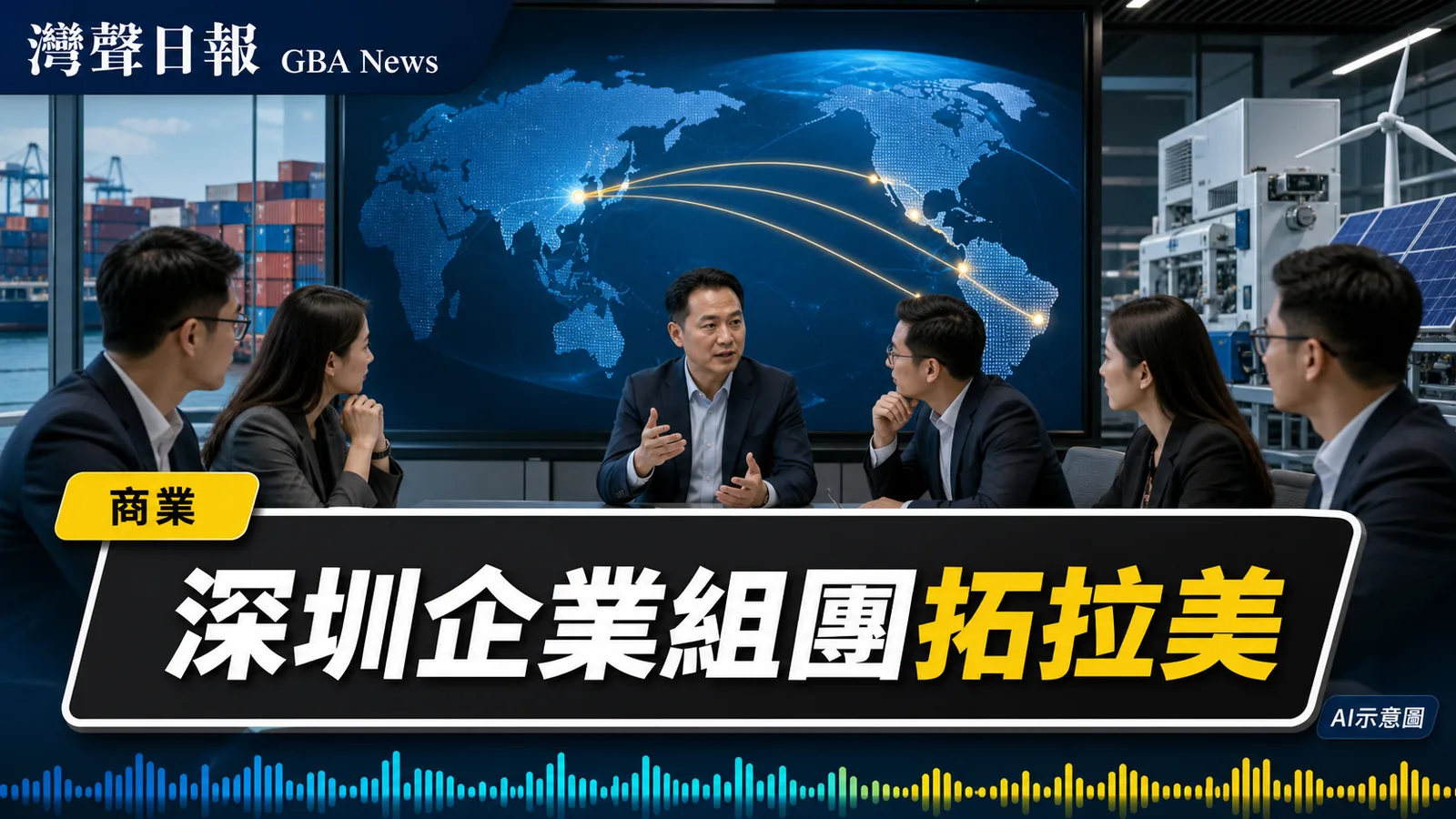 灣聲日報 GBA News｜深圳近百企業對接智利秘魯　政銀企律組團拓拉美市場｜商業新聞封面