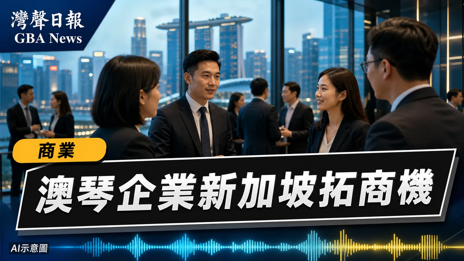 灣聲日報 GBA News｜澳琴逾20企業在新加坡對接　聚焦金融科技旅遊產業聯動｜商業新聞封面