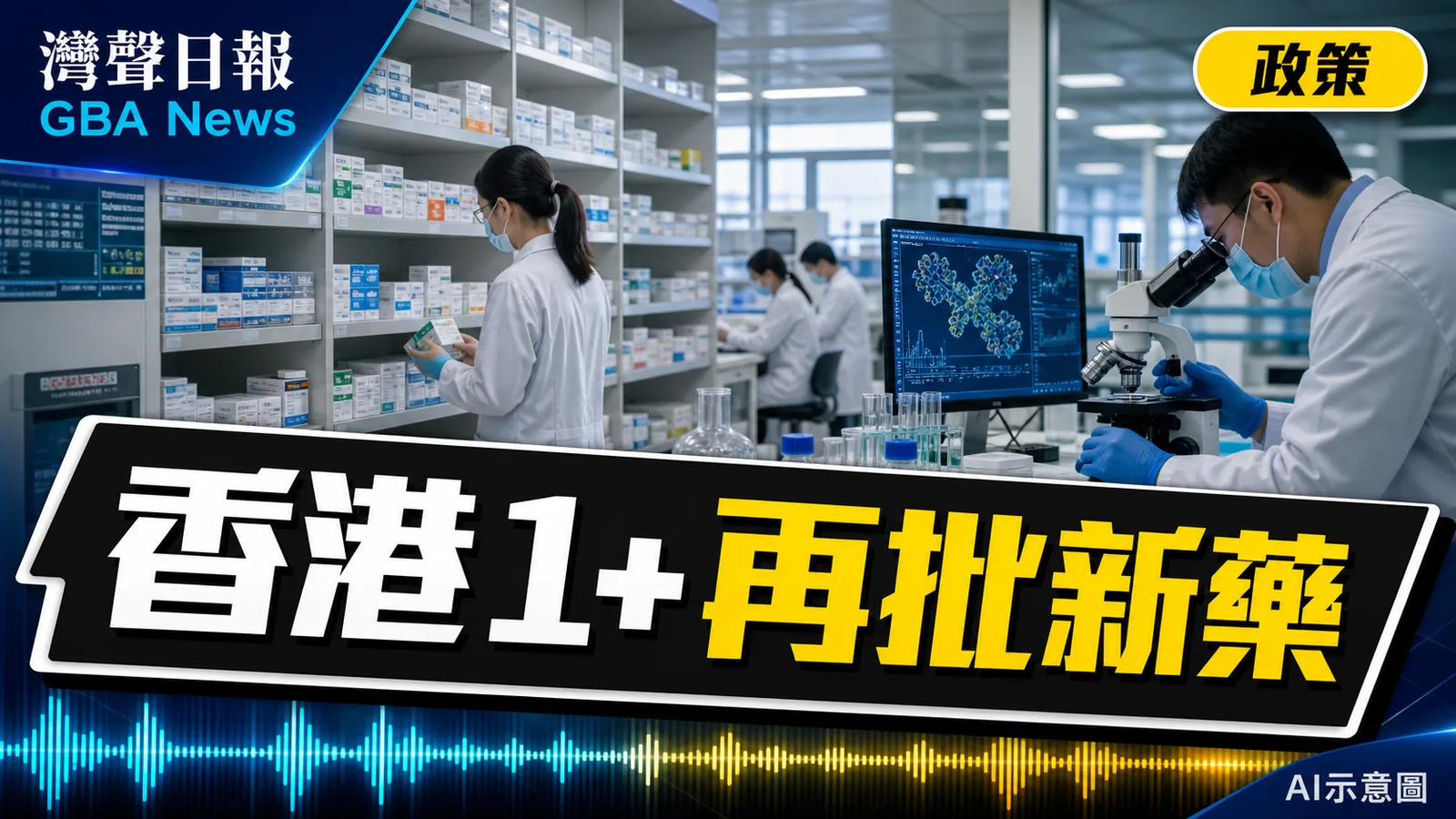 灣聲日報 GBA News｜香港「1+」機制再批蕁麻疹新藥　累計22款、7款納醫管局藥物名冊｜政策新聞封面
