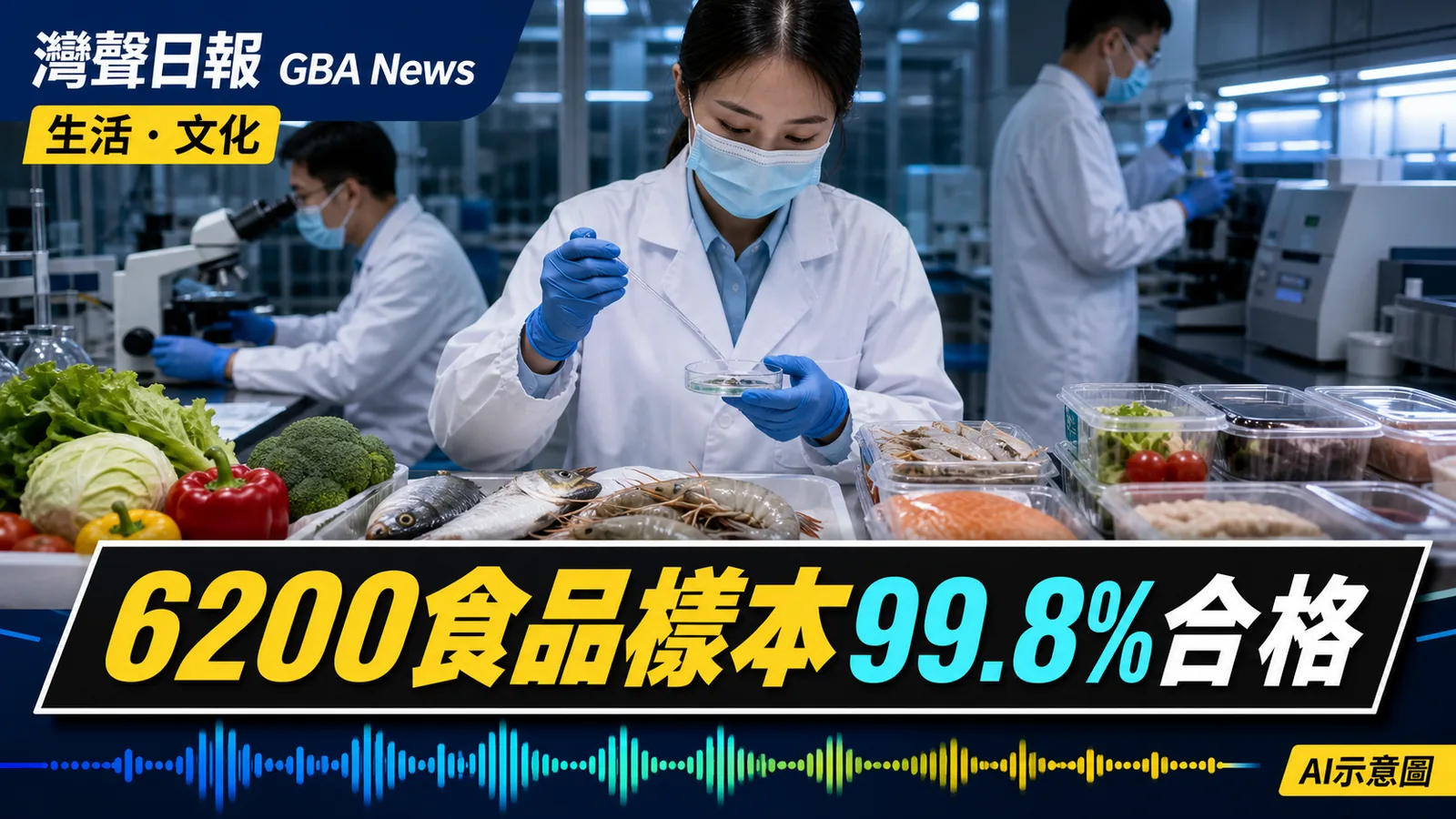 灣聲日報 GBA News|香港7月食品樣本99.8%合格 6200樣本中10個不合格|生活・文化新聞封面