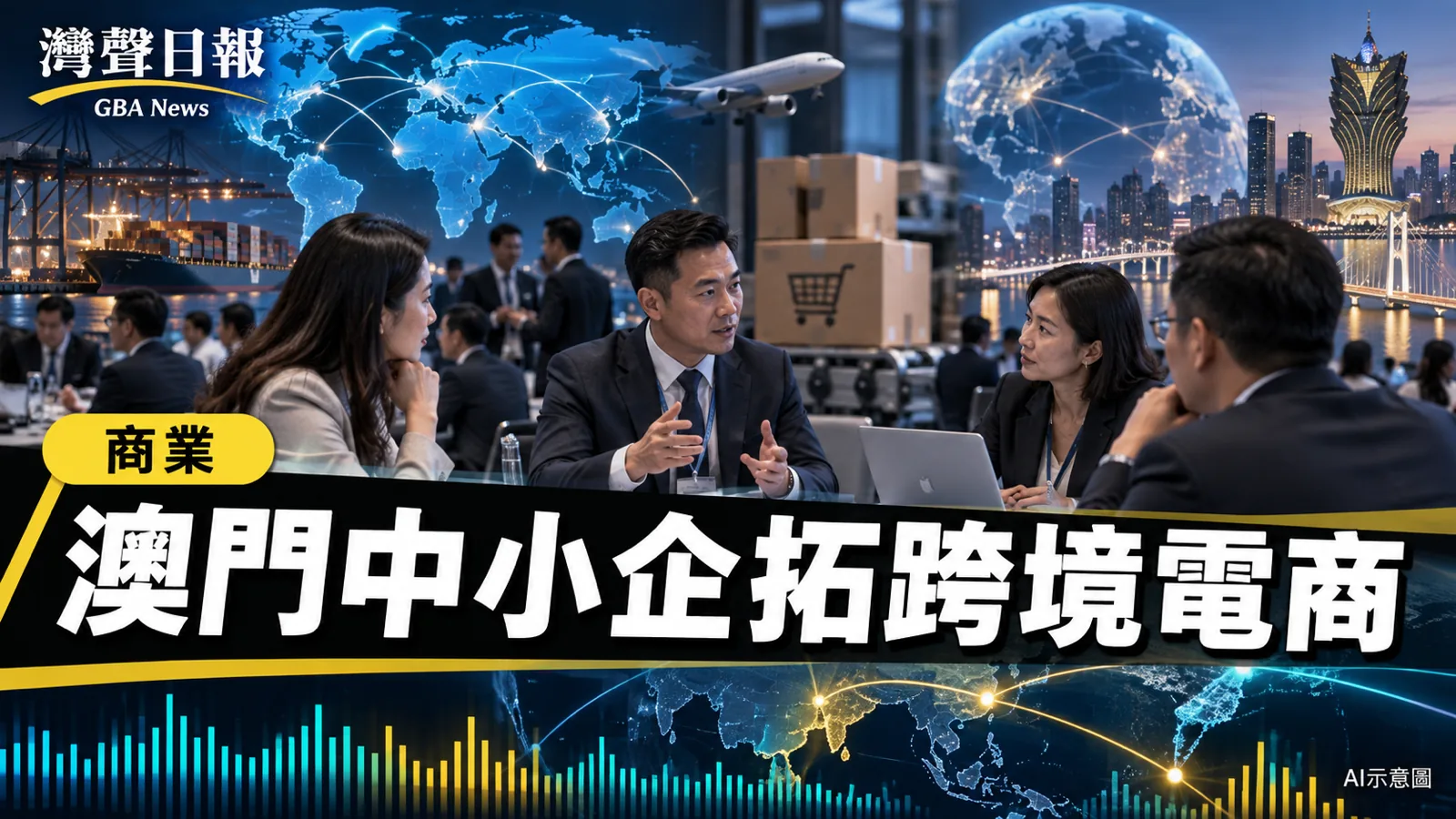 灣聲日報 GBA News｜澳門首辦世貿公共論壇研討會　聚焦青年與中小企跨境電商出海｜商業新聞封面