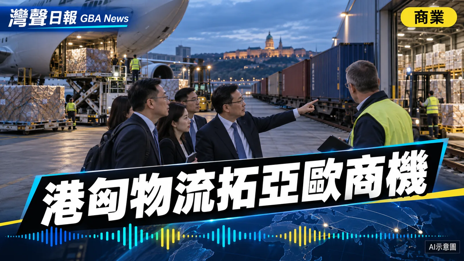灣聲日報 GBA News｜香港物流團訪布達佩斯　推港匈電商、區域分銷與亞歐供應鏈合作｜商業新聞封面