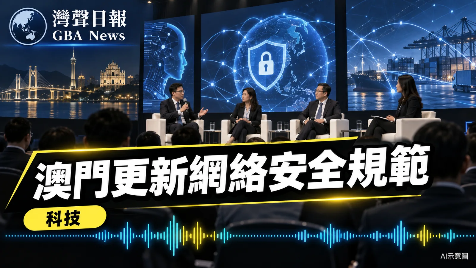 灣聲日報 GBA News｜澳門網絡安全論壇近400人參與　更新AI與供應鏈風險規範｜科技新聞封面